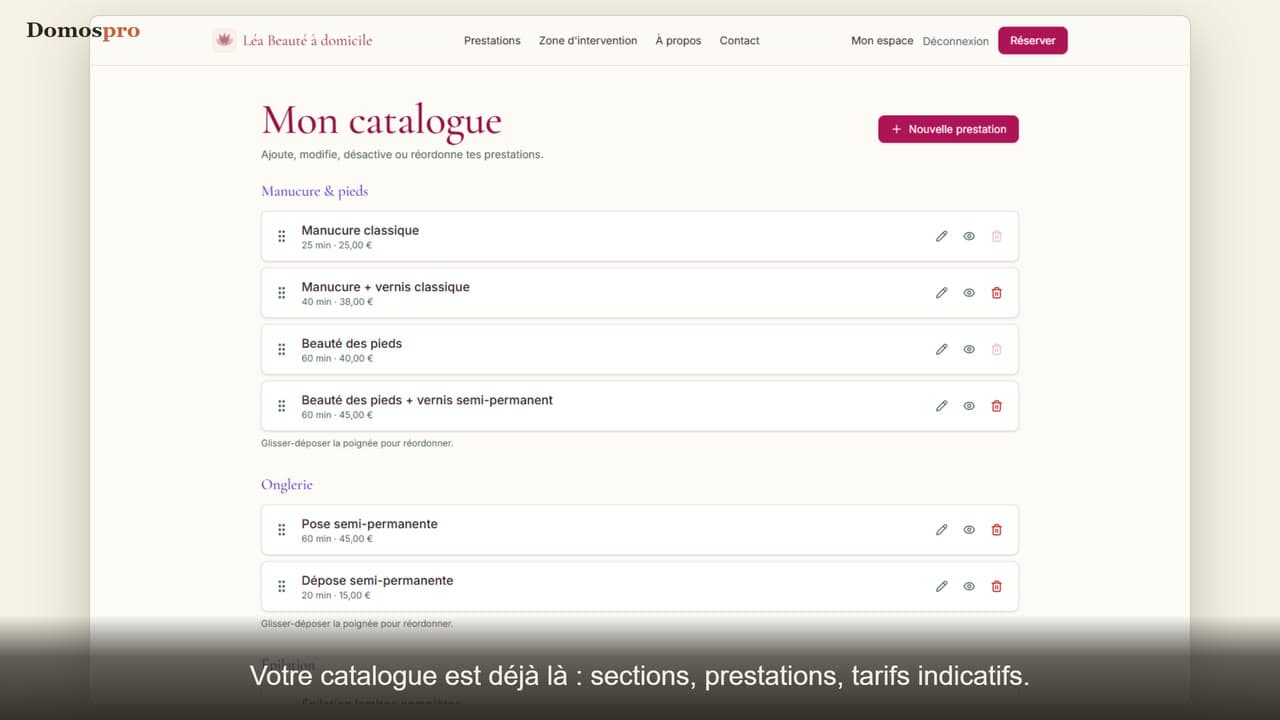 Installation clé en main, à votre main